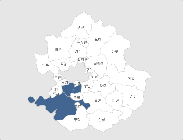 지역을 클릭하시면 상세지도를 볼 수 있습니다.